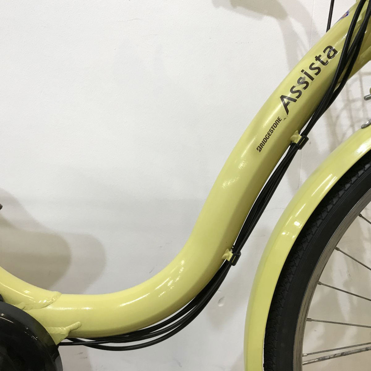 中古電動自転車 ブリヂストン アシスタベーシック イエロー 26インチ KK057