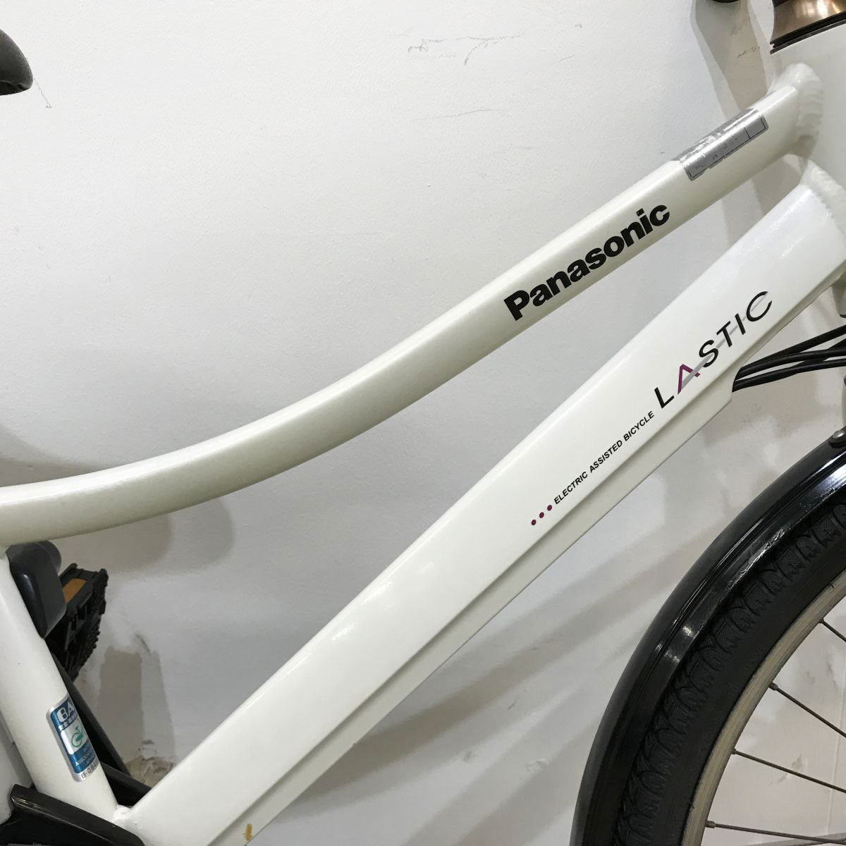 中古電動自転車 パナソニック ラスティック ホワイト 26インチ KK058