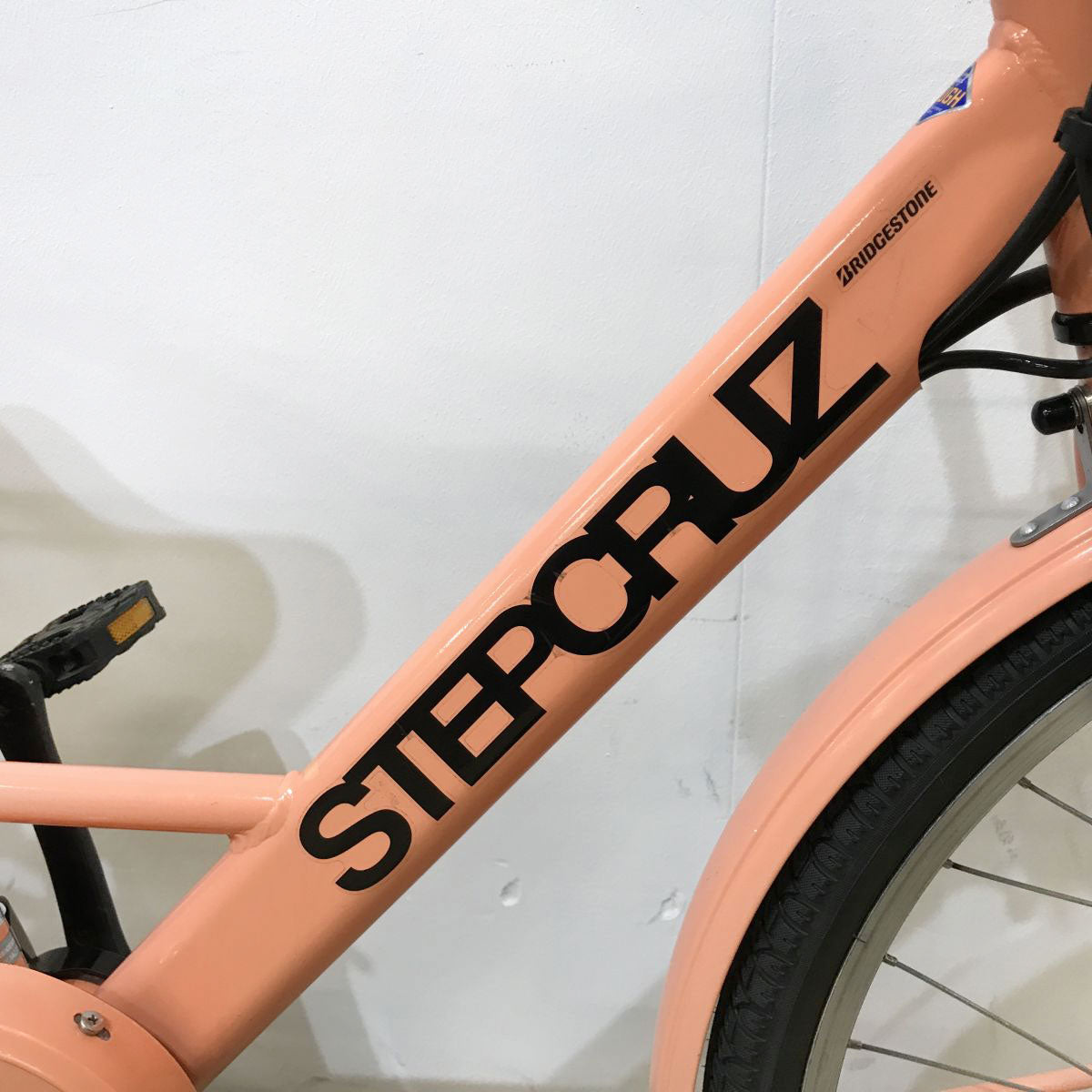 中古電動自転車 ブリヂストン ステップクルーズe ピンク 26インチ KK062