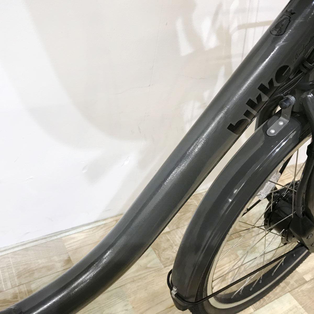 中古電動自転車 ブリヂストン ビッケモブdd グレー 24×20インチ KK067
