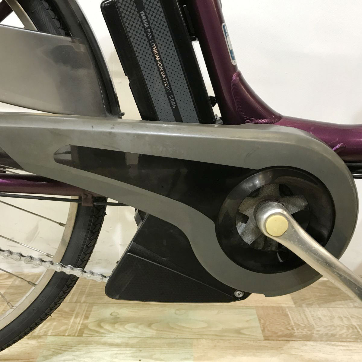中古電動自転車 ヤマハ PAS ナチュラS パープル 26インチ KK069