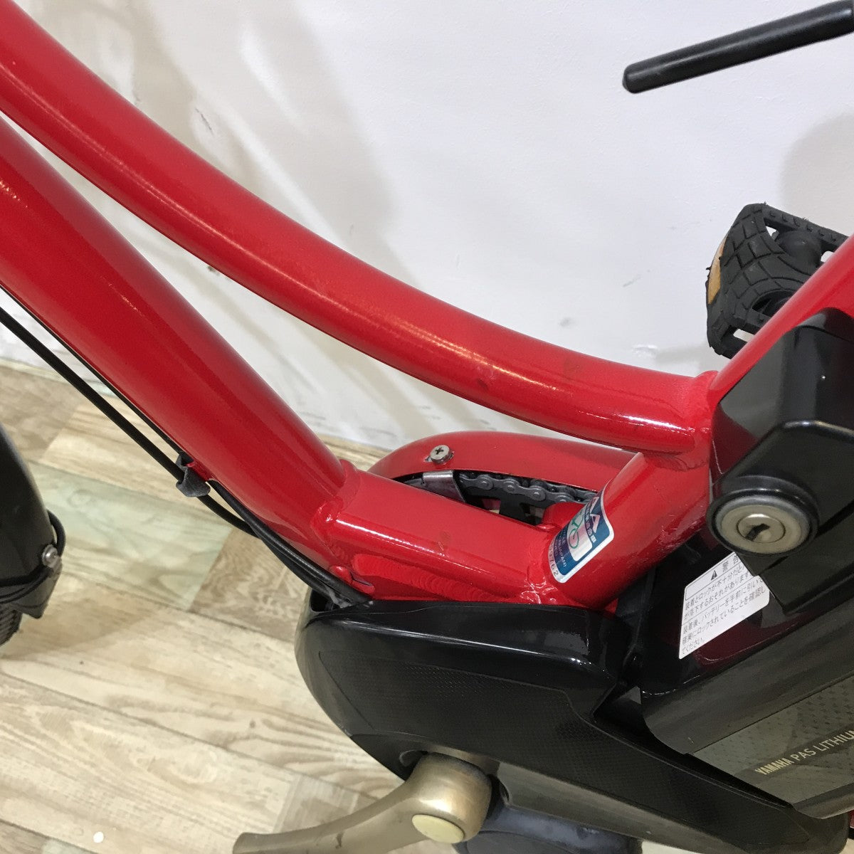 中古電動自転車 ヤマハ PAS アミ レッド 26インチ KK072