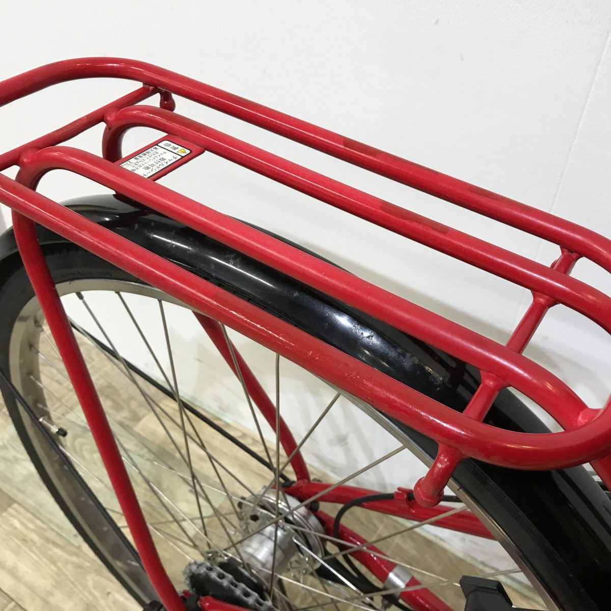 中古電動自転車 ヤマハ PAS アミ レッド 26インチ KK072
