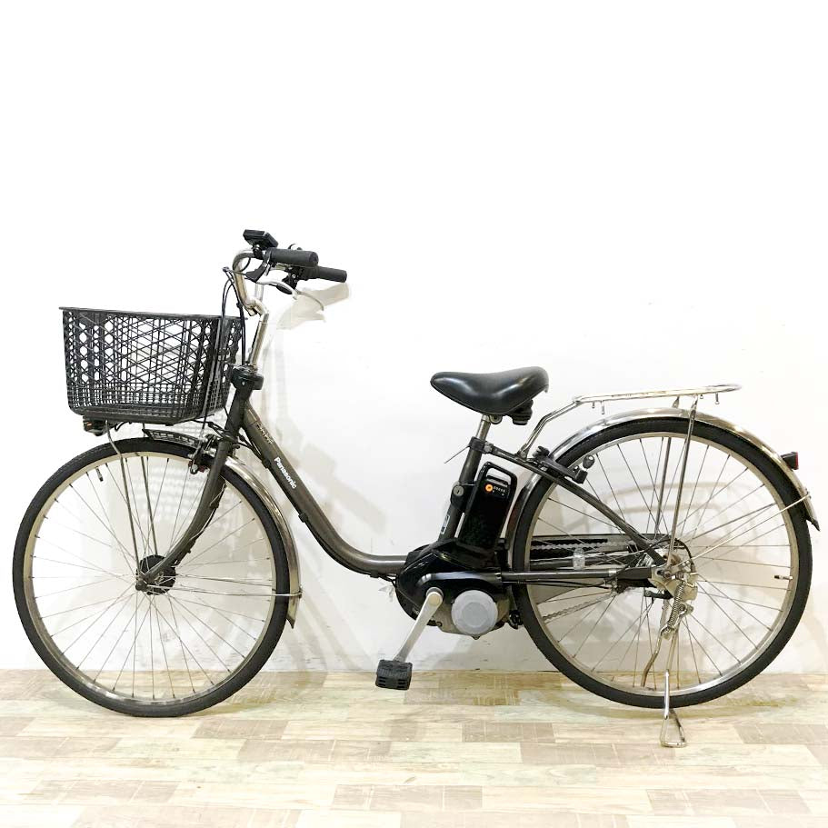 中古電動自転車 パナソニック ビビDX ブラウン 26インチ KK075