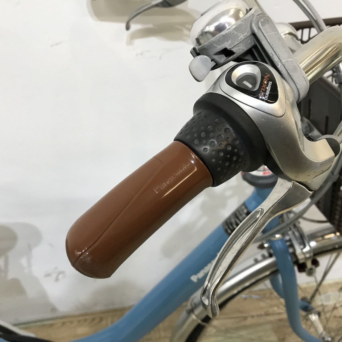 中古電動自転車 パナソニック ビビLU  ブルー 26インチ KK080