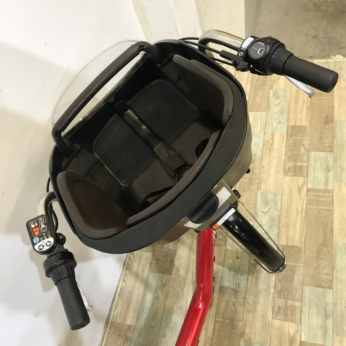 中古電動自転車 ブリヂストン アンジェリーノプティットe レッド 20インチ KK085