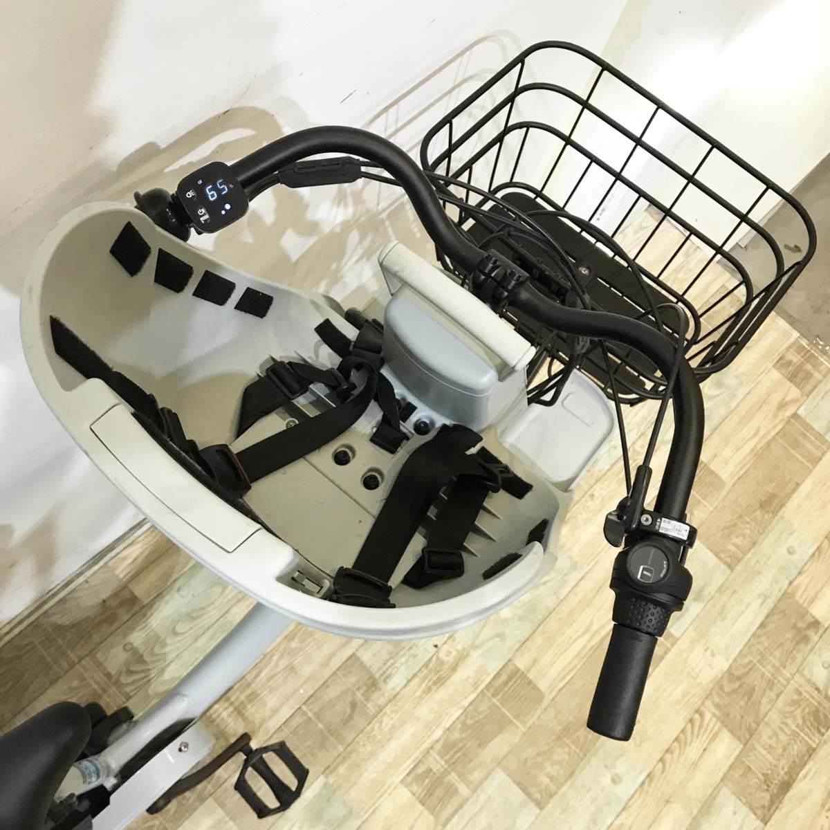 中古電動自転車 ブリヂストン ビッケモブdd ブルー 20インチ KK086