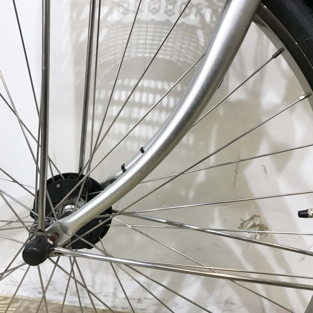 中古電動自転車 パナソニック ビビDX シルバー 26インチ KK088