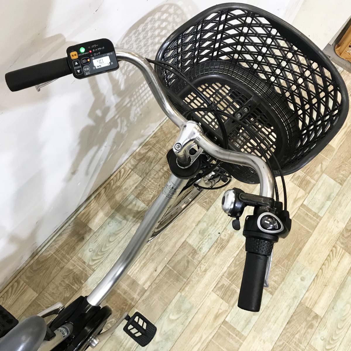 中古電動自転車 パナソニック ビビDX シルバー 26インチ KK088