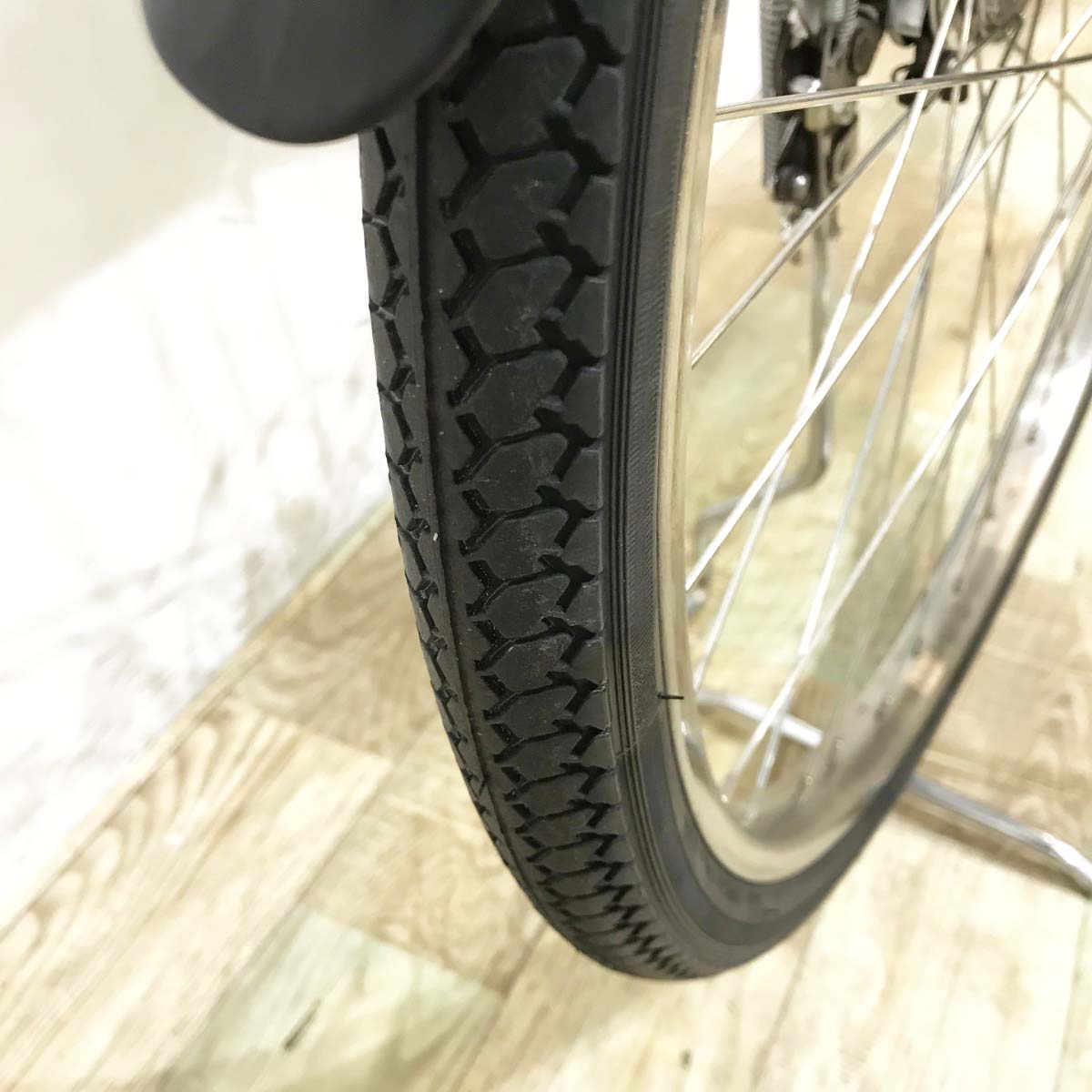 中古電動自転車 パナソニック ビビDX ホワイト 26インチ KK090