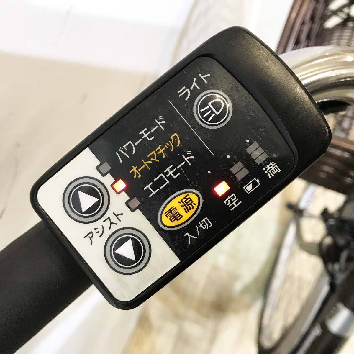 中古電動自転車 パナソニック ビビTX ブラウン 26インチ KK091