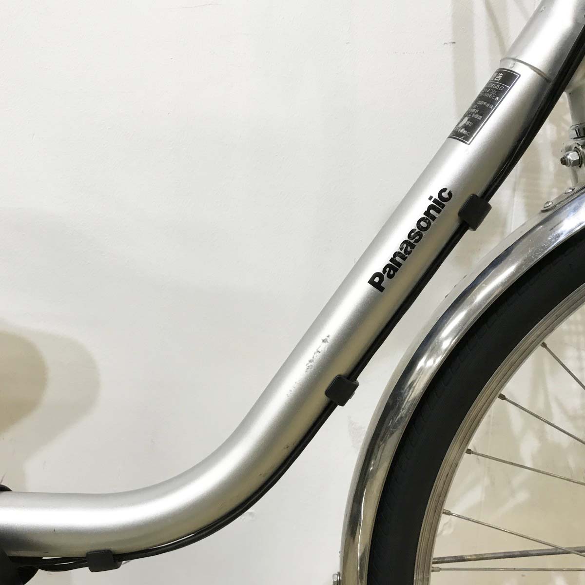 中古電動自転車 パナソニック ビビTX シルバー 26インチ KK097