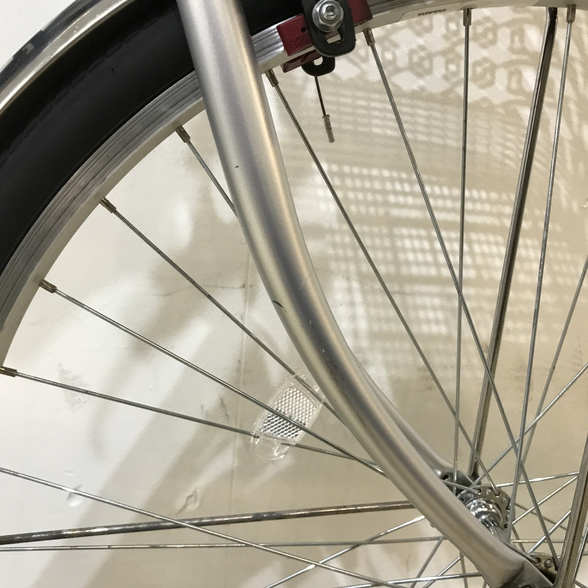 中古電動自転車 パナソニック ビビTX シルバー 26インチ KK097