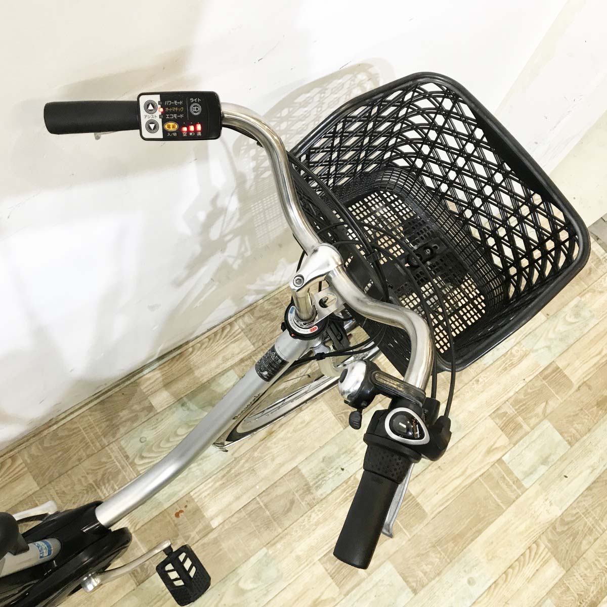 中古電動自転車 パナソニック ビビTX シルバー 26インチ KK097