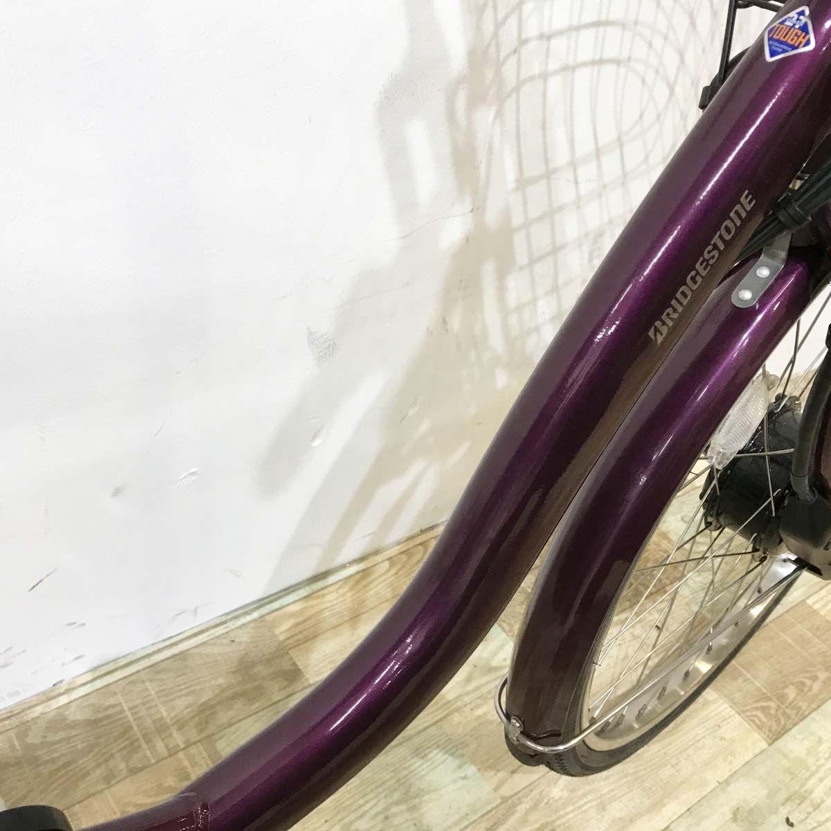 中古電動自転車 ブリヂストン フロンティア パープル 24インチ KK099