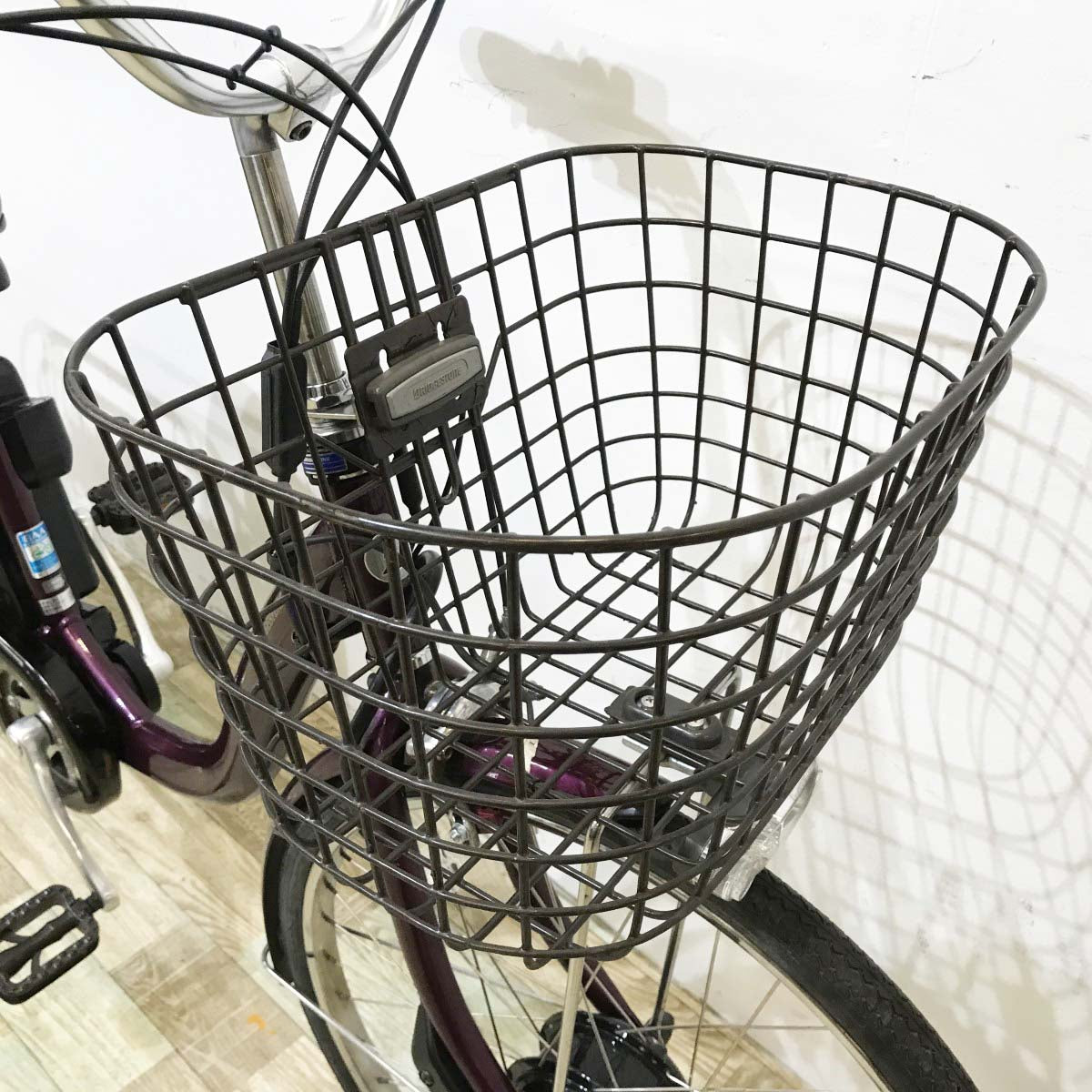 中古電動自転車 ブリヂストン フロンティア パープル 24インチ KK099