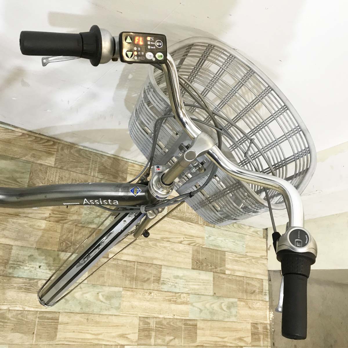 中古電動自転車 ブリヂストン アシスタDX シルバー 26インチ KK100