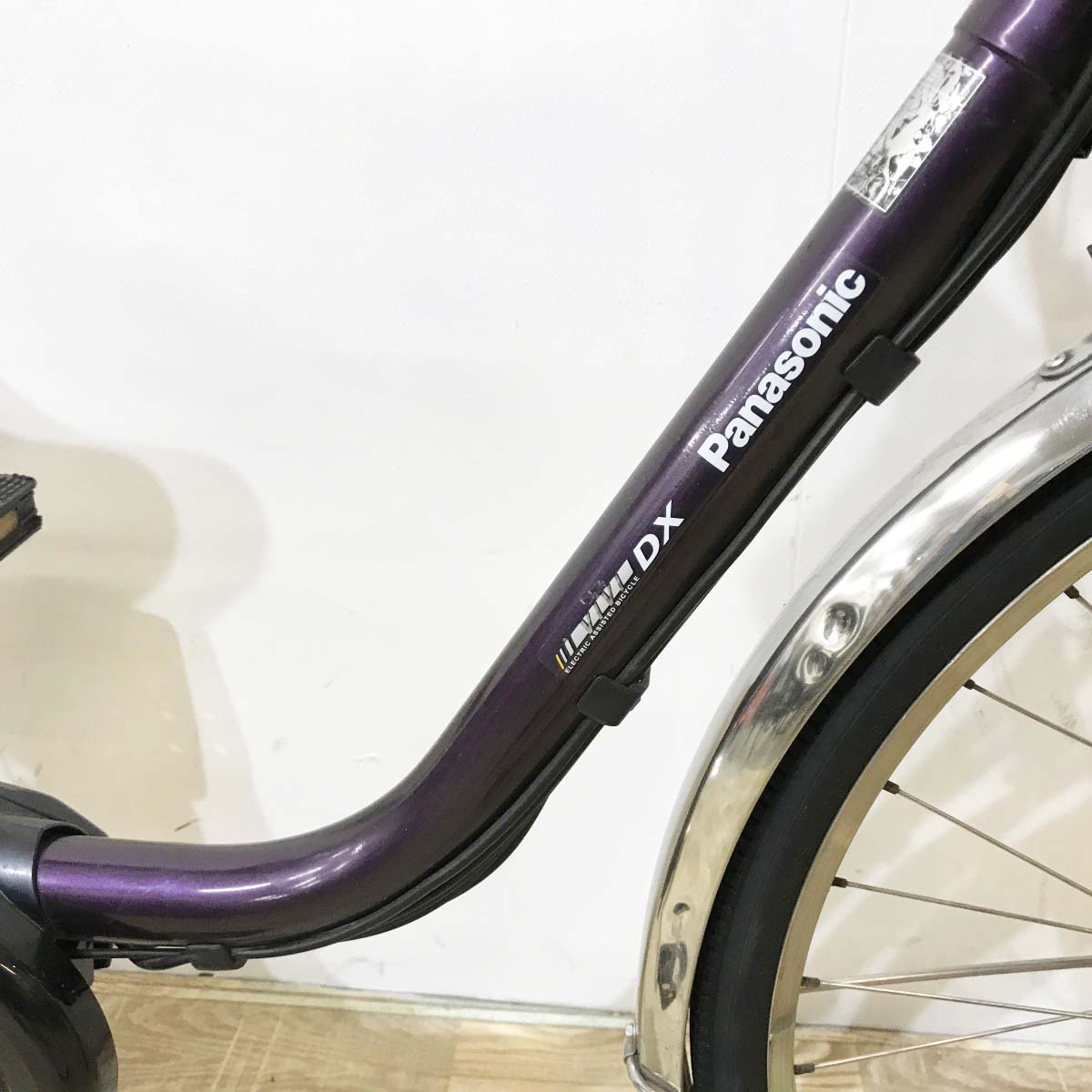 中古電動自転車 パナソニック ビビDX パープル 26インチ KK102