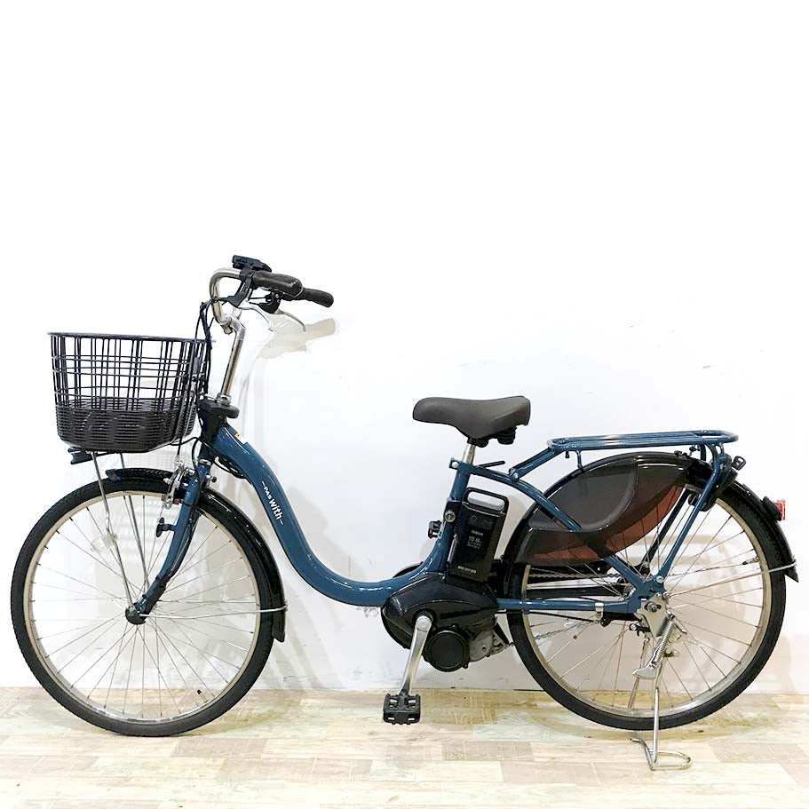 中古電動自転車 ヤマハ PAS ウィズ ブルー 24インチ KK111