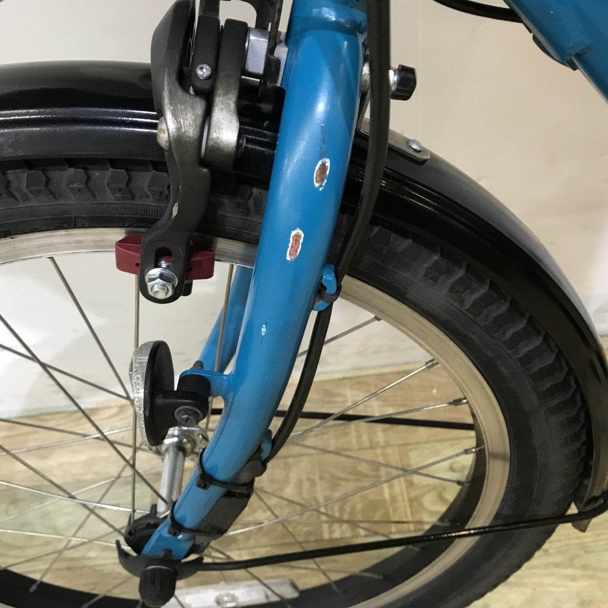 中古電動自転車 ヤマハ パスキッスミニアン ブルー 20インチ KK113
