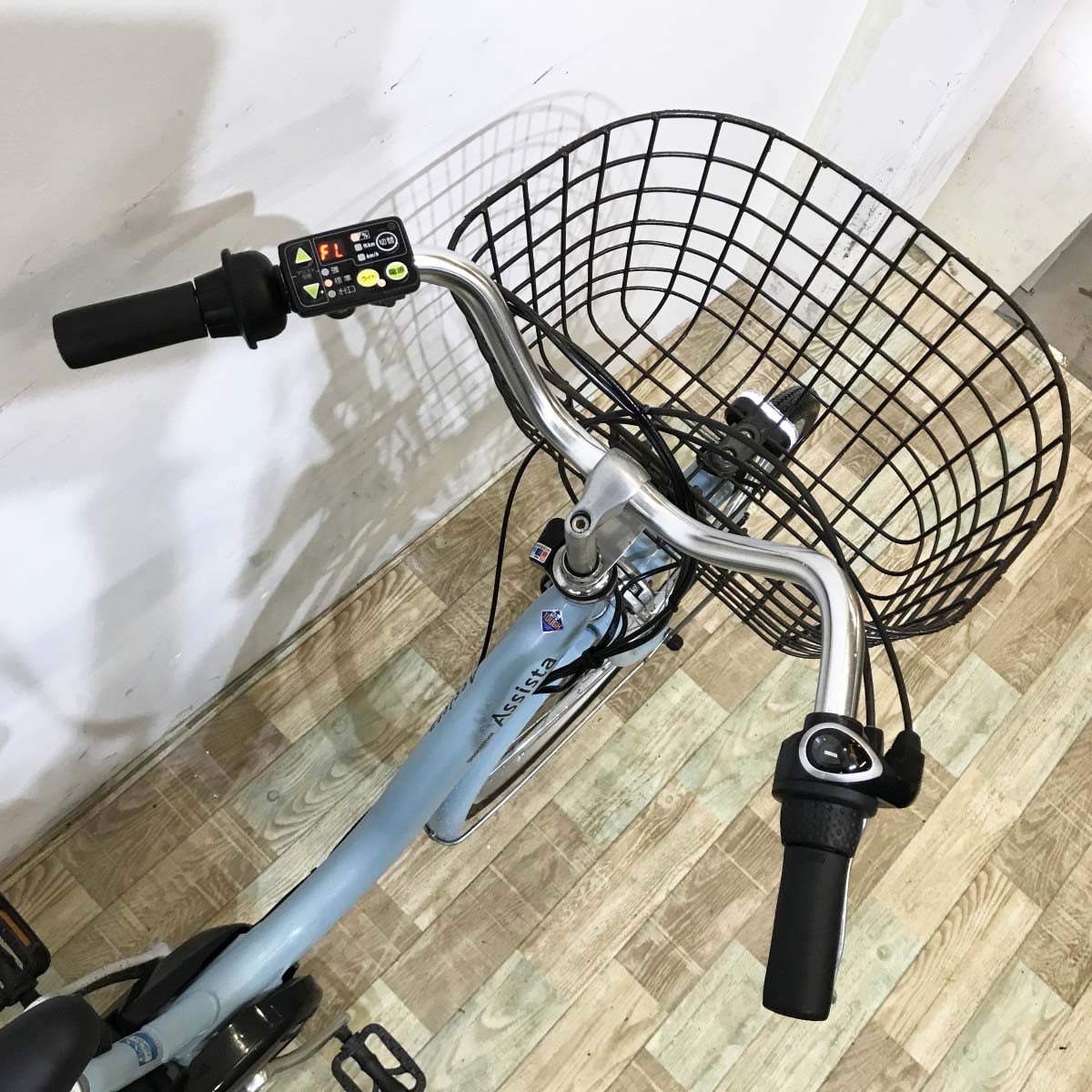 中古電動自転車 ブリヂストン アシスタファイン ブルー 26インチ KK115