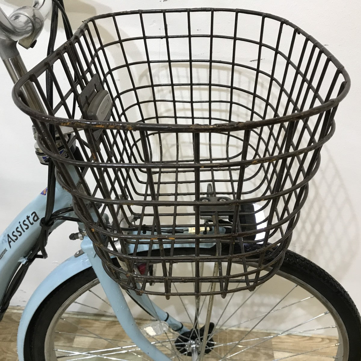 中古電動自転車 ブリヂストン アシスタファイン ブルー 26インチ KK115