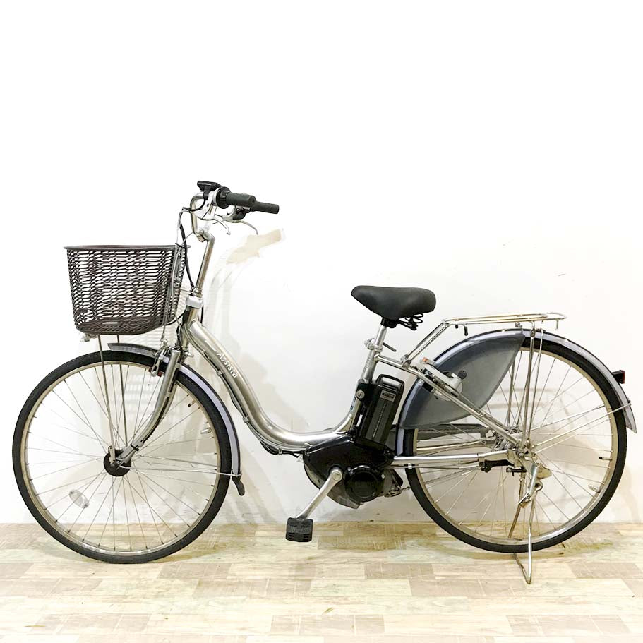 中古電動自転車 ブリヂストン アシスタ シルバー 26インチ KL020