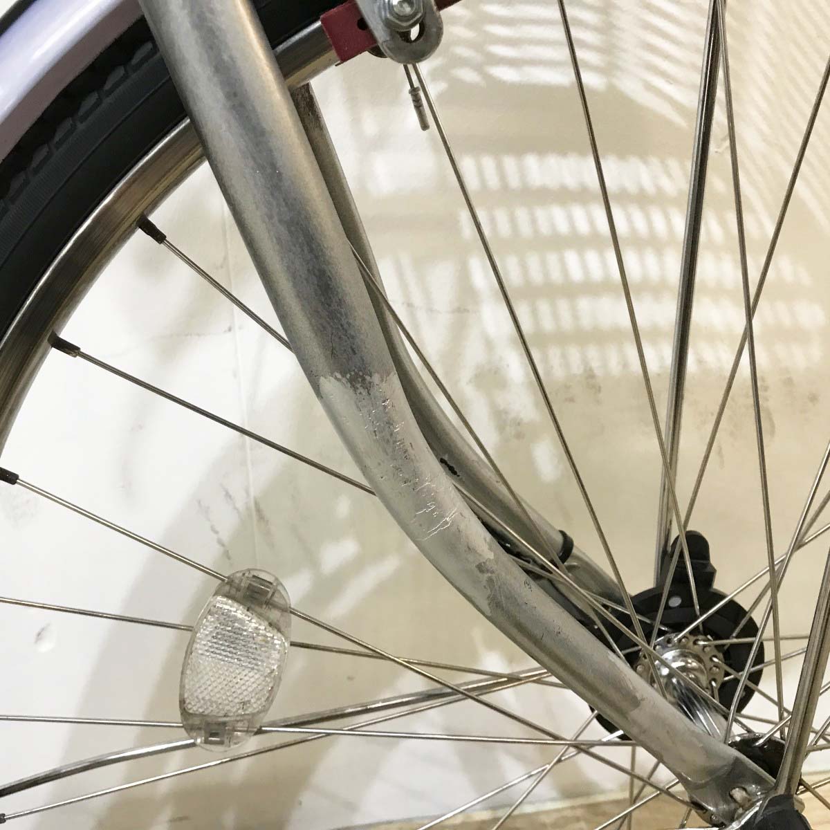 中古電動自転車 ブリヂストン アシスタ シルバー 26インチ KL020