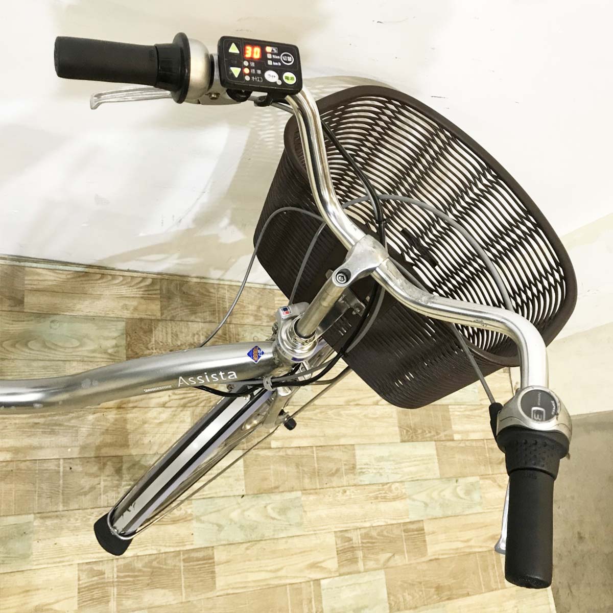 中古電動自転車 ブリヂストン アシスタ シルバー 26インチ KL020