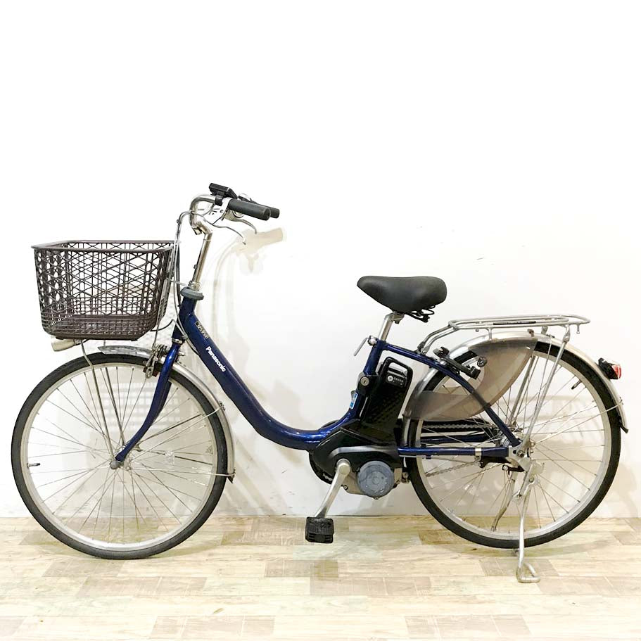 中古電動自転車 パナソニック ビビ LU ネイビー 24インチ KL021