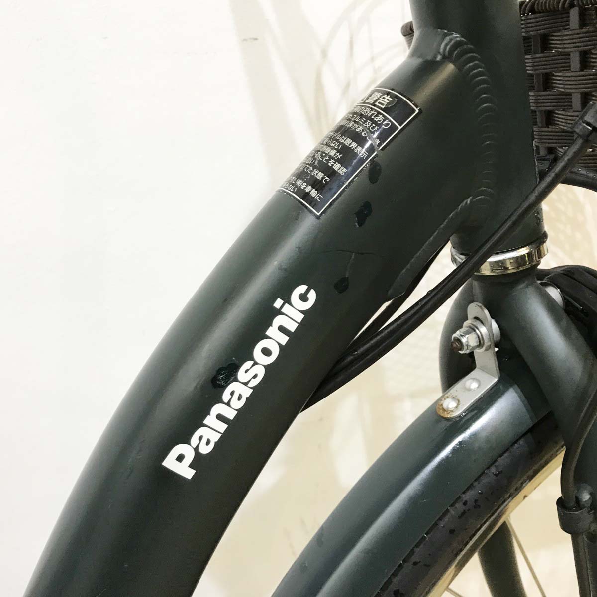 中古電動自転車 パナソニック ティモL カーキ 26インチ KL023