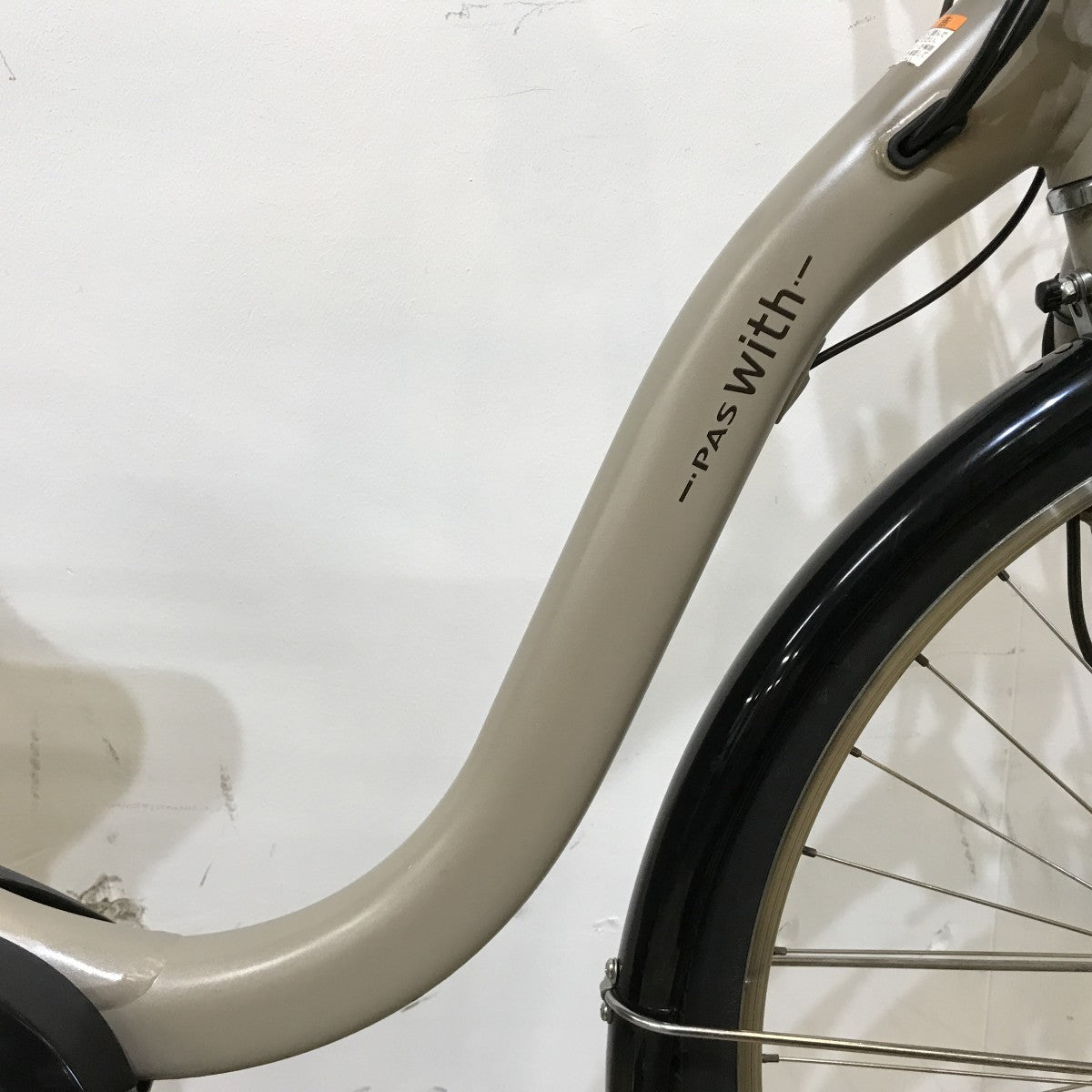 中古電動自転車 ヤマハ PAS ウィズ ベージュ 26インチ KL038