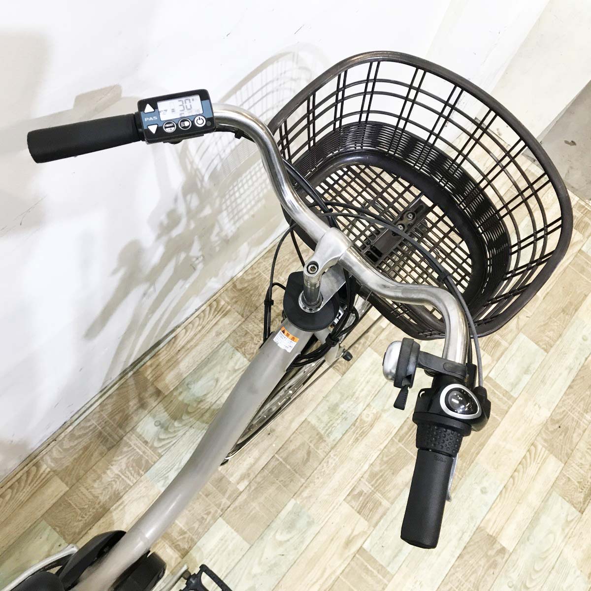 中古電動自転車 ヤマハ PAS ウィズ ベージュ 26インチ KL038