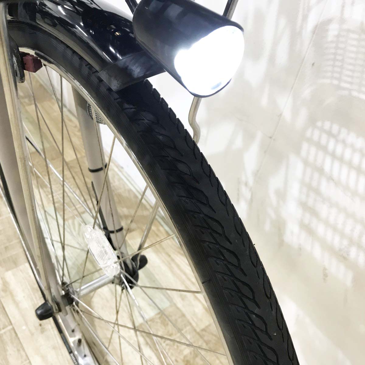 中古電動自転車 ヤマハ PAS ウィズ ベージュ 26インチ KL038