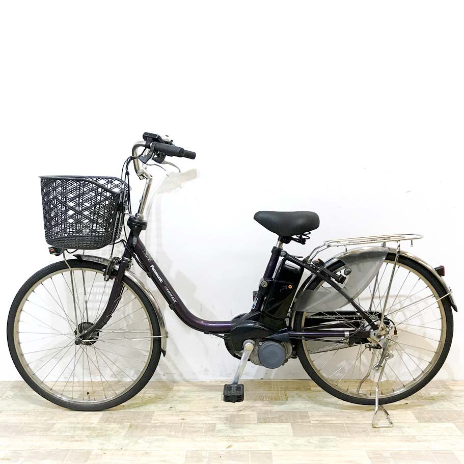 中古電動自転車 パナソニック ビビDX パープル 24インチ KL042