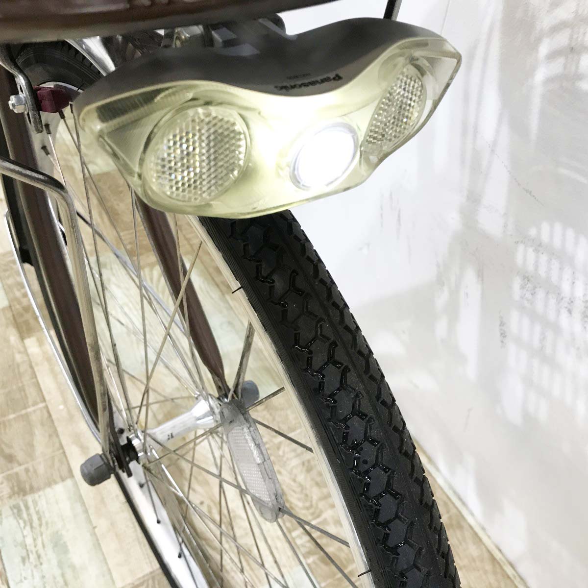 中古電動自転車 パナソニック ビビライトU ブラウン 24インチ KL048