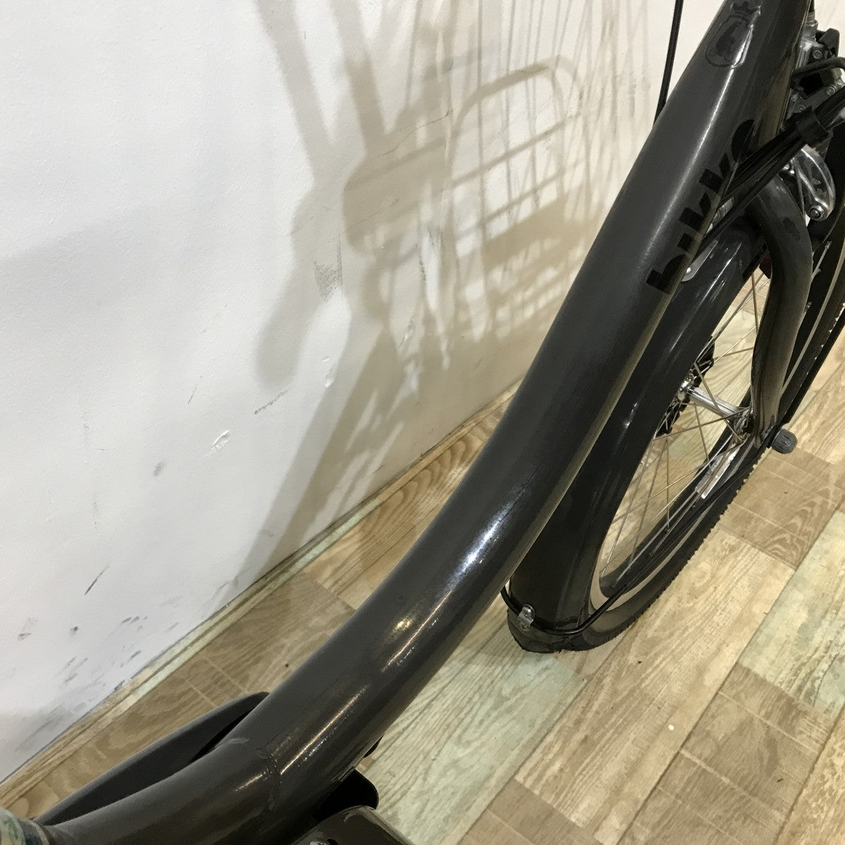 中古電動自転車 ブリヂストン ビッケe グレー 20インチ KL051