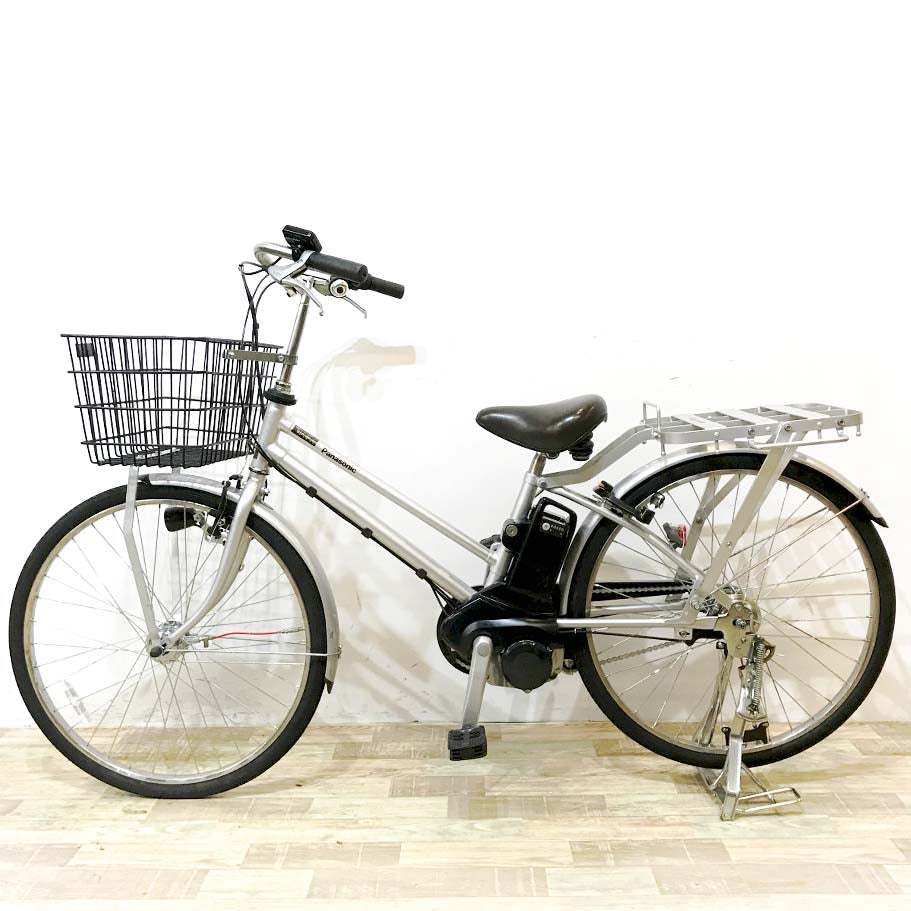 中古電動自転車 パナソニック パートナーDX シルバー 26インチ KL055