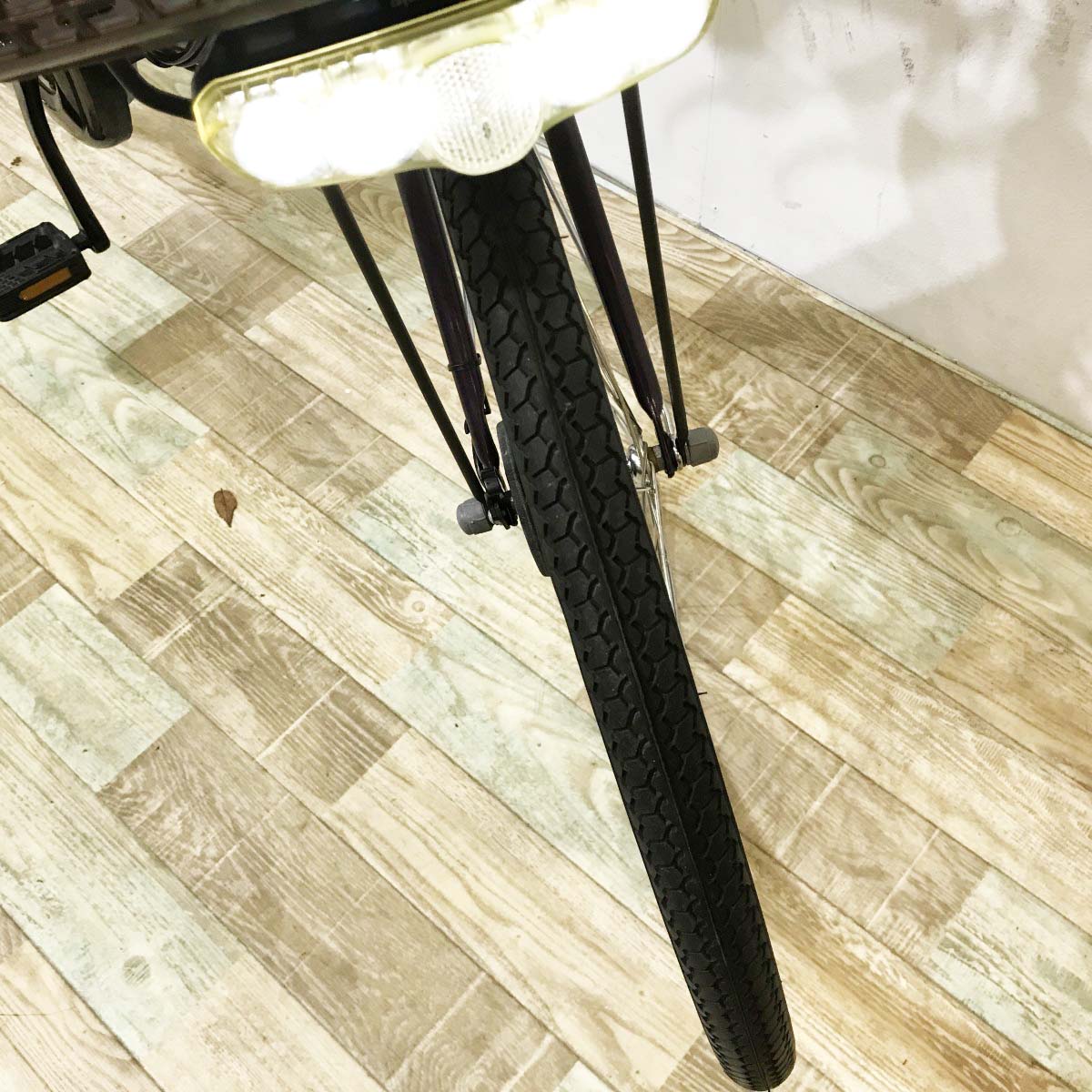 中古電動自転車 パナソニック ビビDX パープル 26インチ KL057