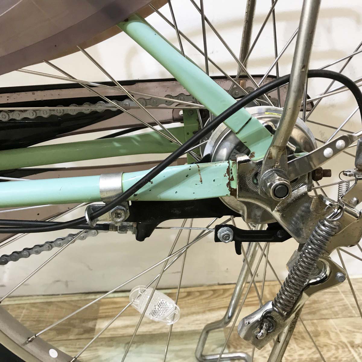中古電動自転車 パナソニック ビビ グリーン 26インチ KL058