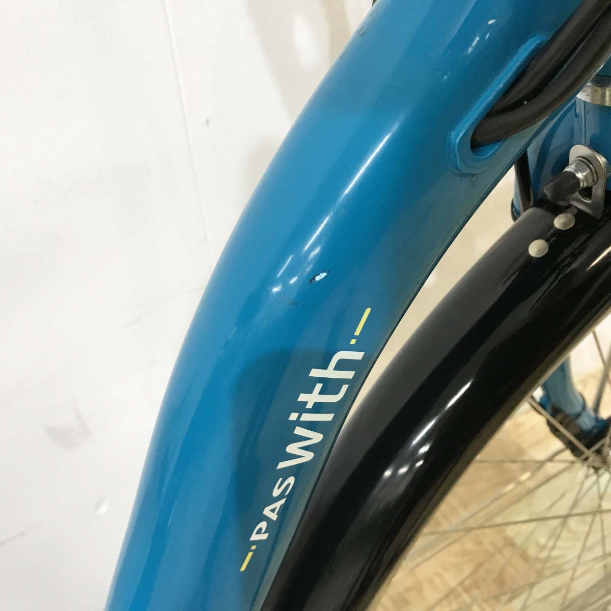 中古電動自転車 ヤマハ PAS ウィズ ブルー 26インチ KL061