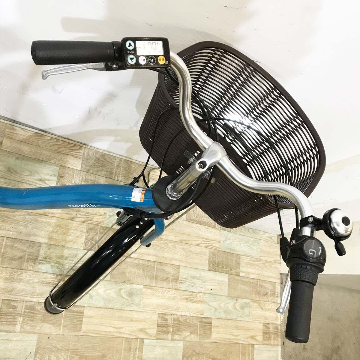中古電動自転車 ヤマハ PAS ウィズ ブルー 26インチ KL061