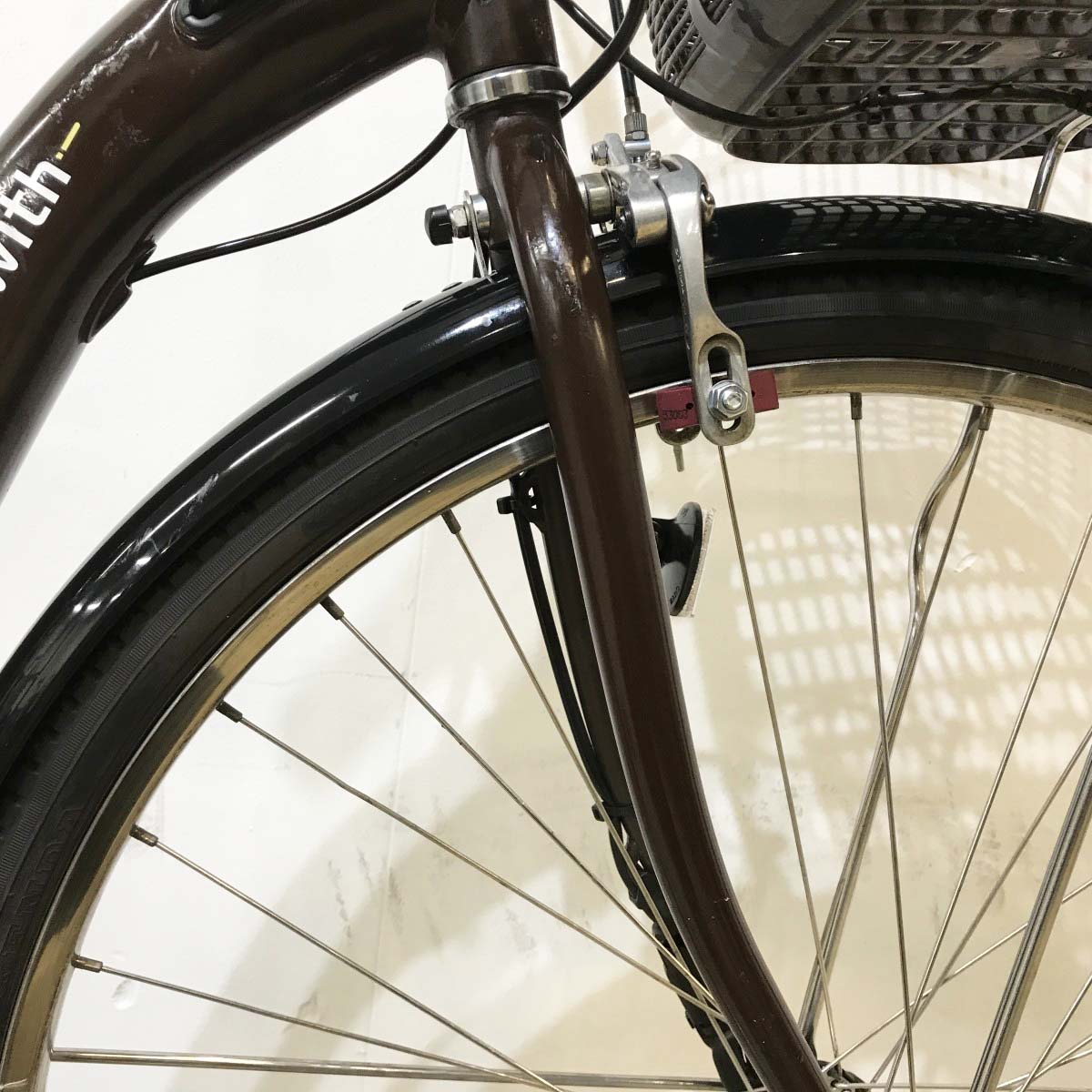 中古電動自転車 ヤマハ PAS ウィズ ブラウン 26インチ KL062