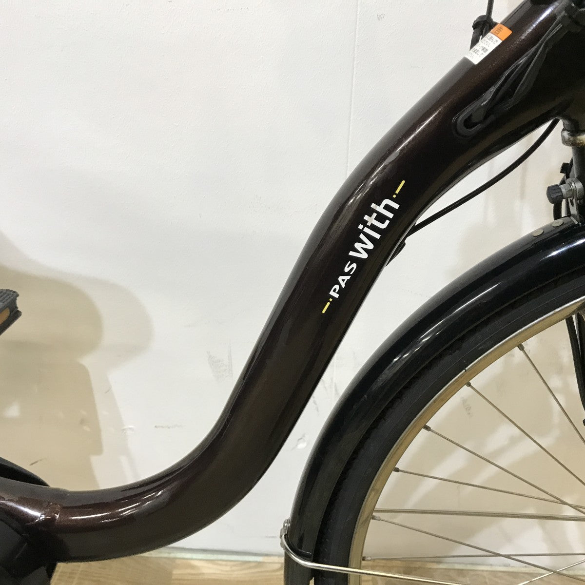 中古電動自転車 ヤマハ PAS ウィズ ブラウン 26インチ KL063