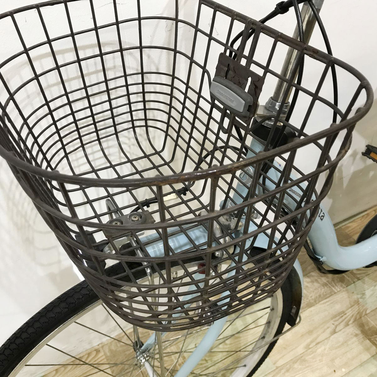 中古電動自転車 ブリヂストン アシスタベーシック ブルー 26インチ KL074