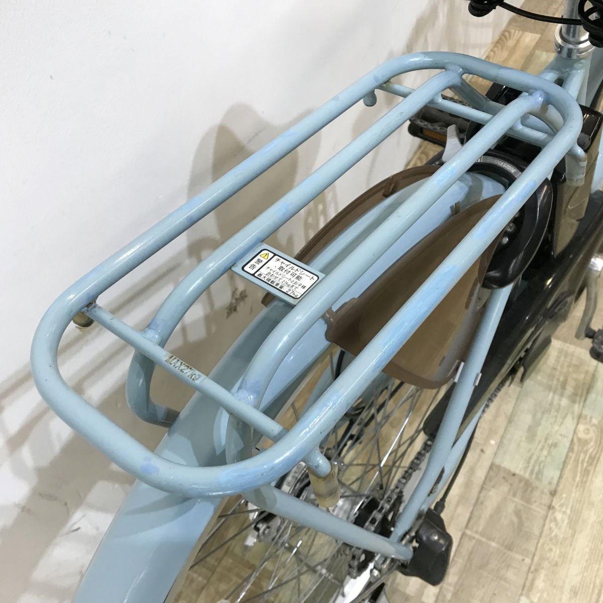 中古電動自転車 ブリヂストン アシスタベーシック ブルー 26インチ KL074