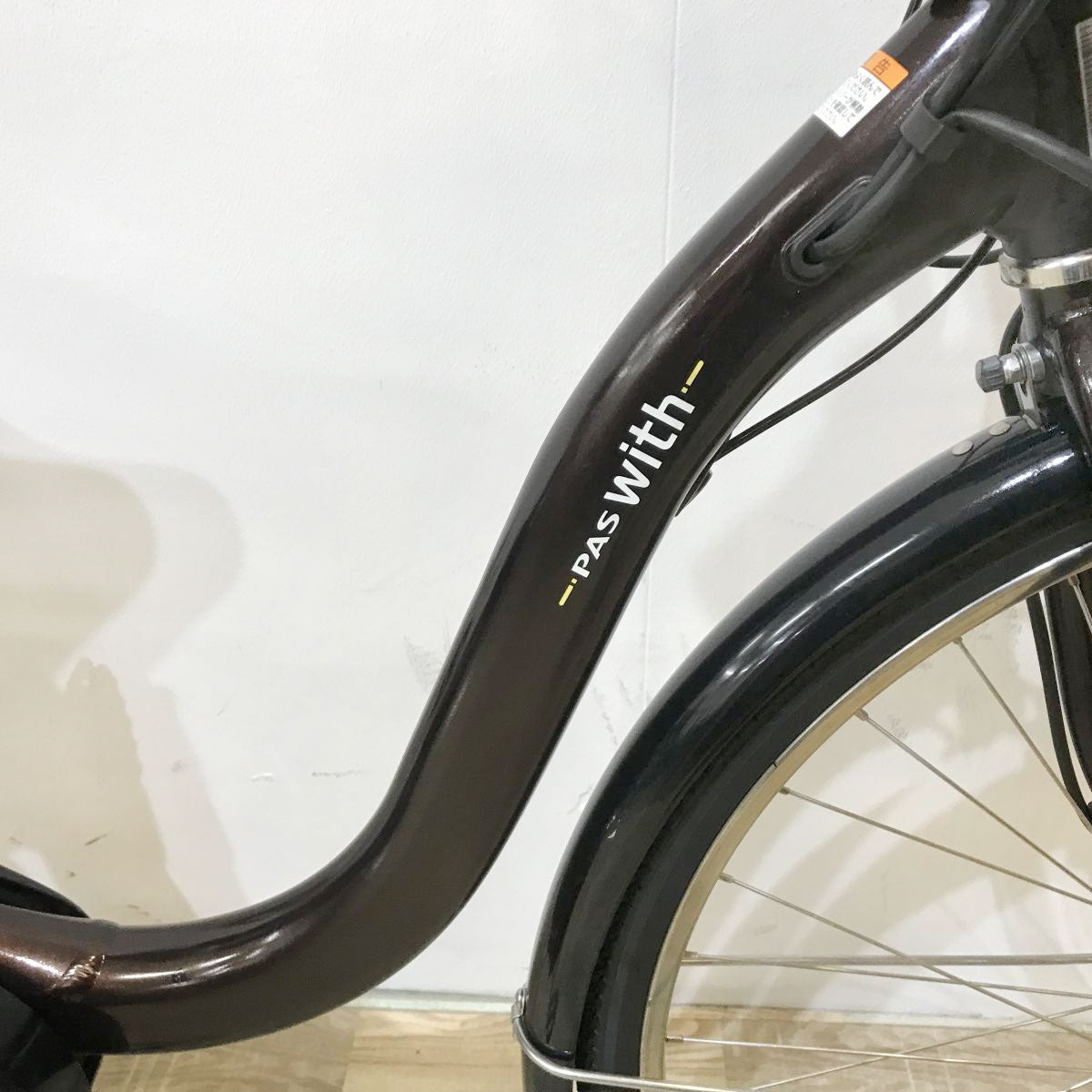 中古電動自転車 ヤマハ PAS ウィズ ブラウン 26インチ KL075