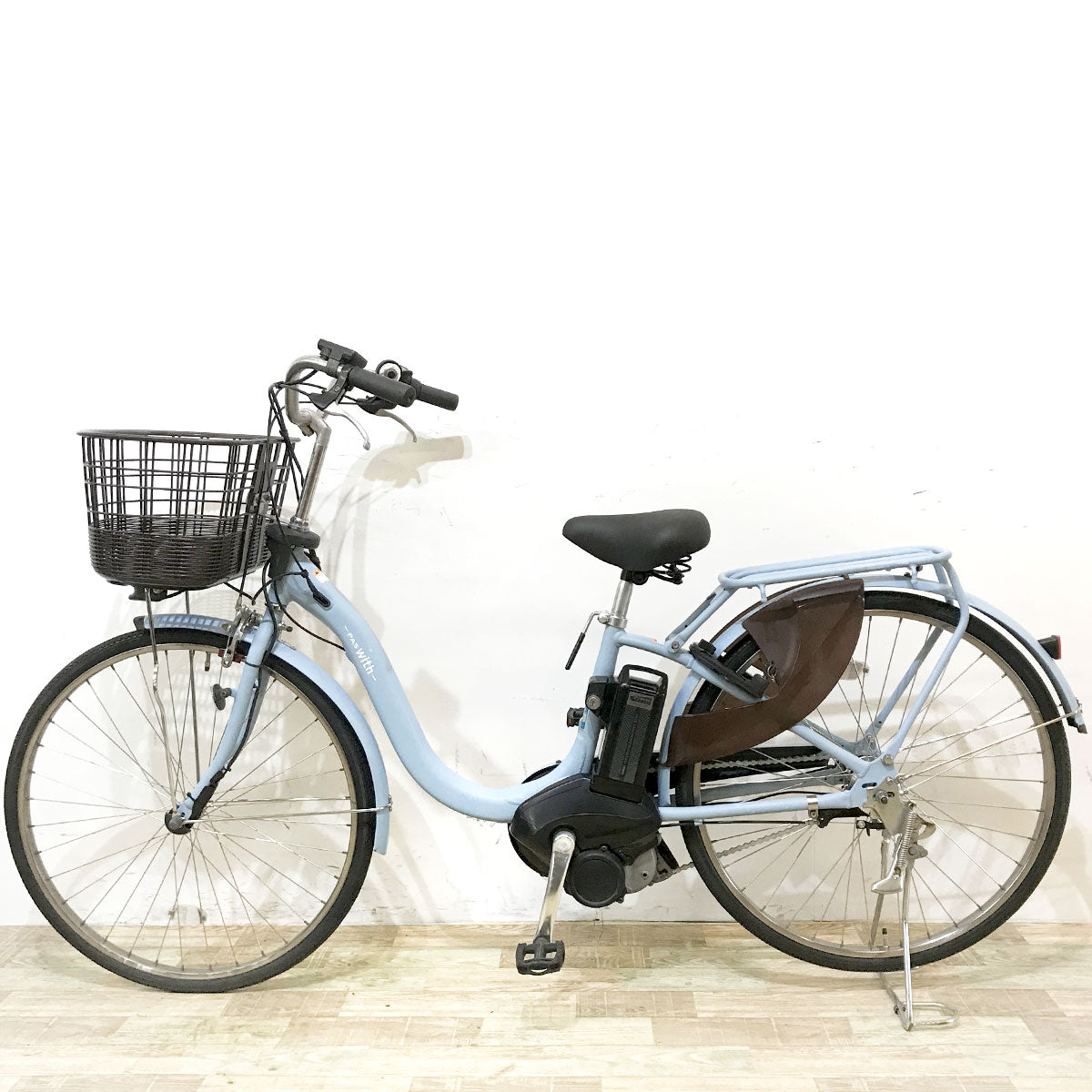 中古電動自転車 ヤマハ PAS ウィズDX ブルー 26インチ KL076