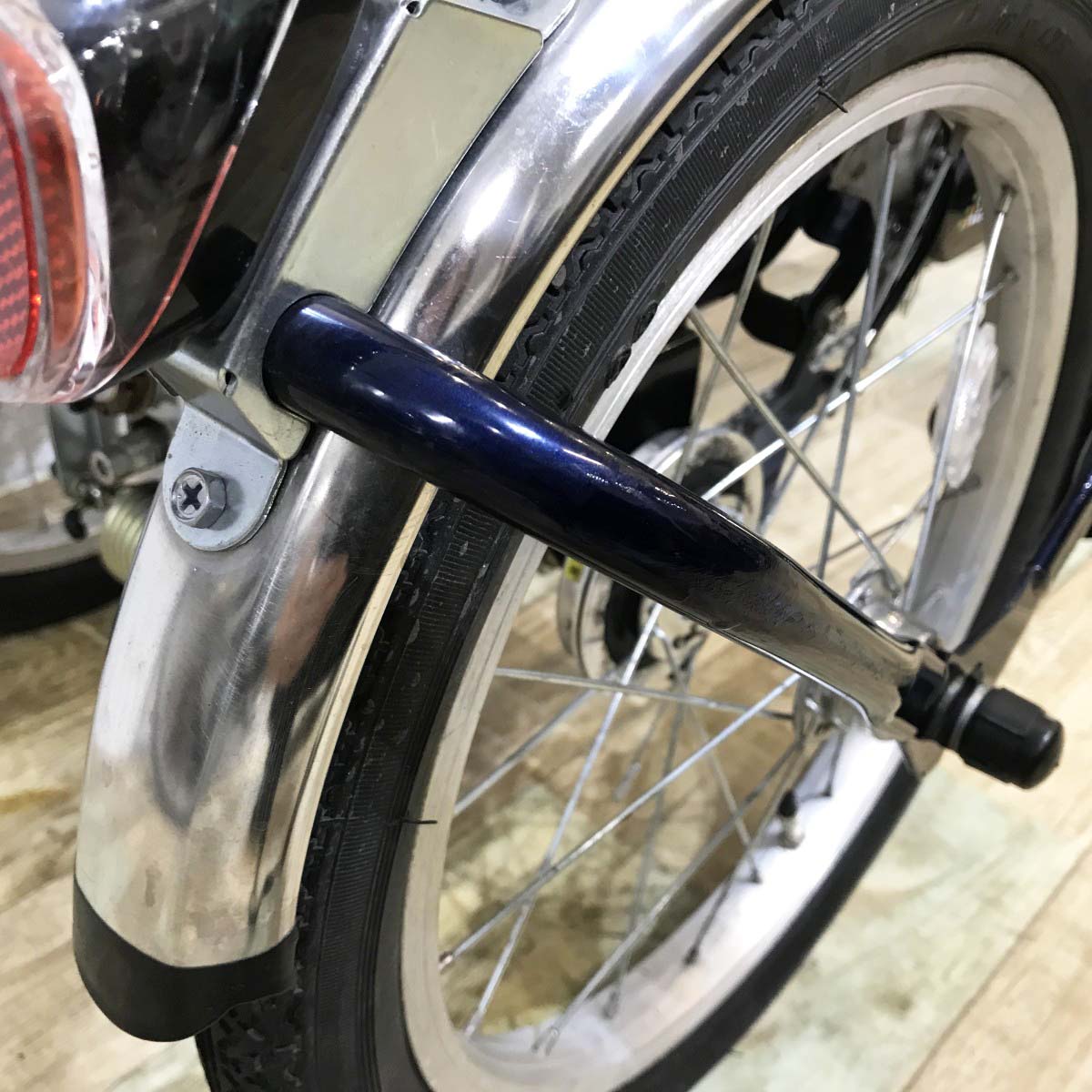中古電動自転車 パナソニック ビビライフ ネイビー 18×16インチ KL081