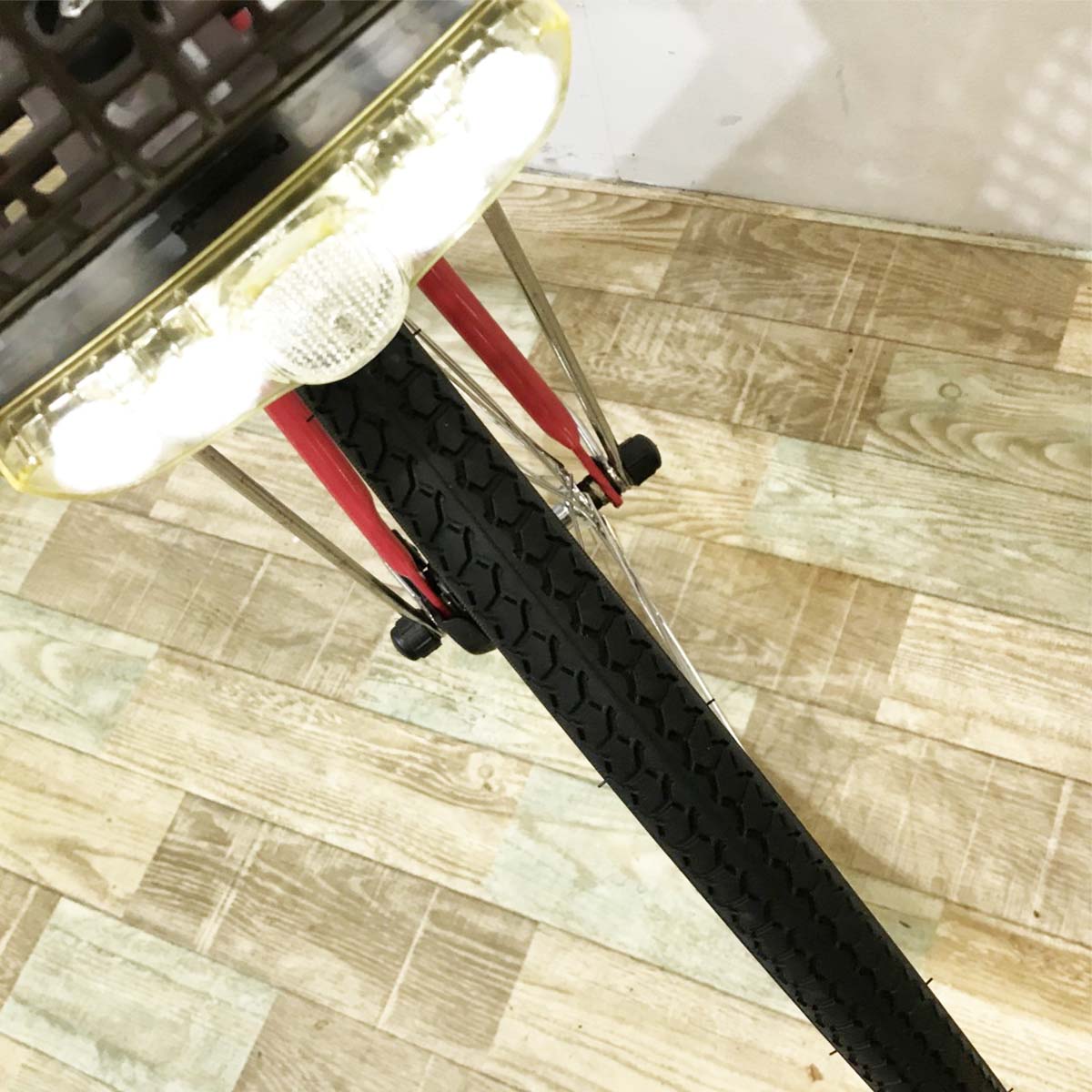 中古電動自転車 パナソニック ビビDX レッド 26インチ KL085